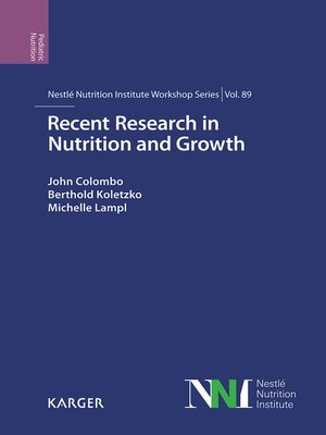 cover image of Recent Research in Nutrition and Growth